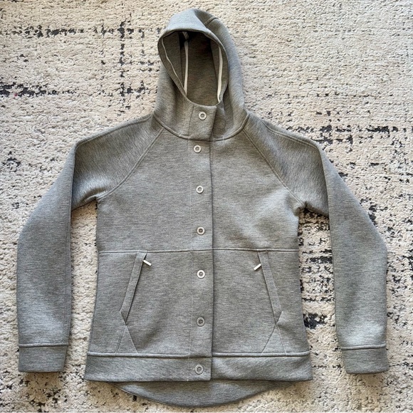 The North Face Women’s Neo Thermal Snap Jacket Dk Heather Gray SZ M - Picture 3 of 13